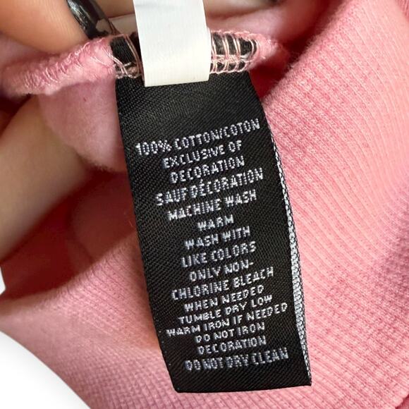 Wedding Cake Hoodie Pink Wake & Bake Weed Graphic Pullover Unisex L Streetwear - Picture 6 of 8